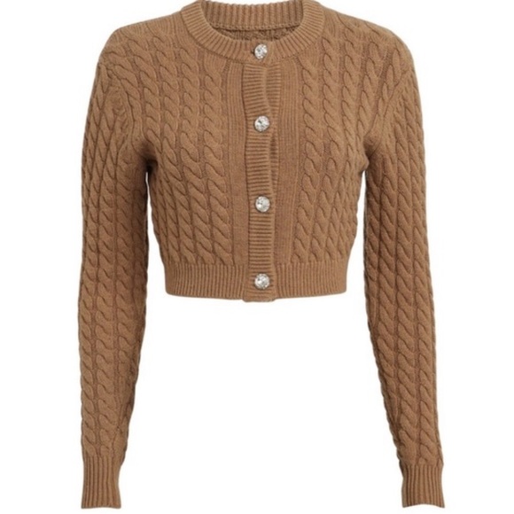 Ronny Kobo cableknit cardigan sz S - Picture 2 of 5